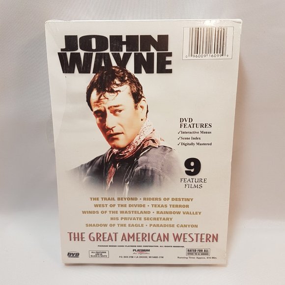 Set of 2 John Wayne DVD Movie Collections American Westerns Movies Cowboy Action - Picture 3 of 15